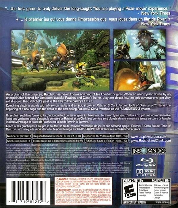 Ratchet & Clank Future: Tools of Destruction - PlayStation 3 – Gandorion  Games